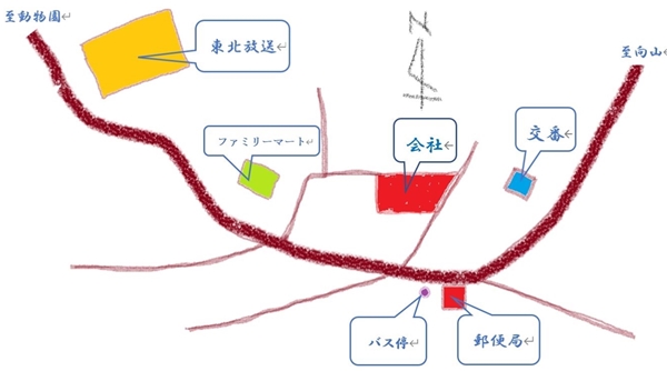 家工房kanno、案内図